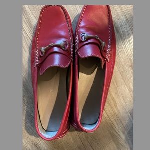 LADIES COLE HAAN RED LEATHER DRIVERS